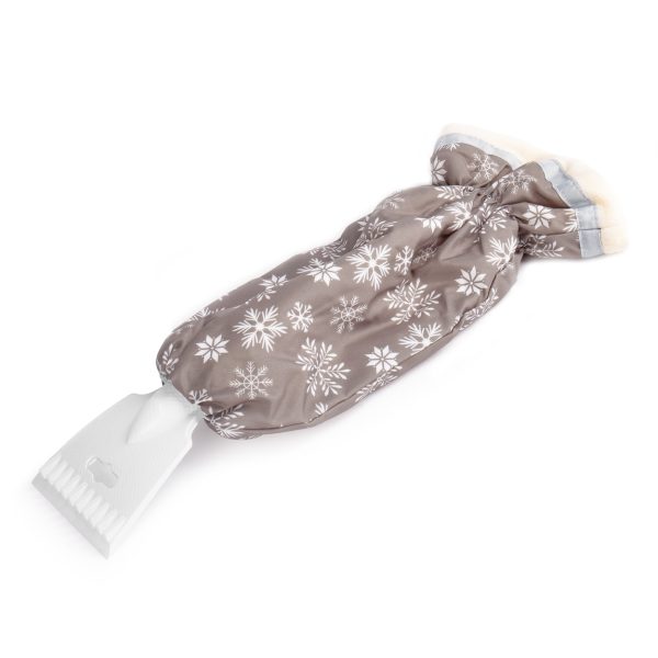 Ice scraper with polar glove