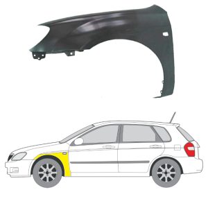 Etulokasuoja vasen Kia Cerato (LD) 2004-2009