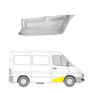 Pohjapelti oikea MB Sprinter/VW LT 1995-2006 (Vahvistettu)