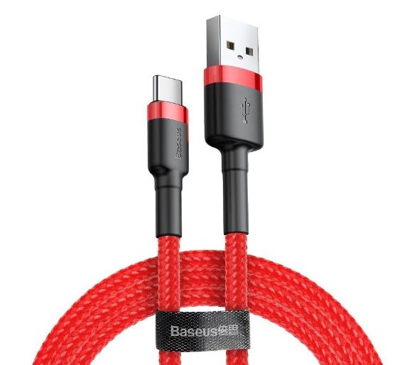 USB to USB-C cable Baseus Cafule 1.5A 1m red