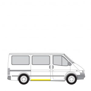 Liukuoven helmapelti oikea Ford Transit 1985-2000