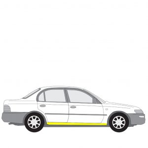 Helmapelti oikea Toyota Corolla (E11) 1997-2001 (4/5 ovisiin)